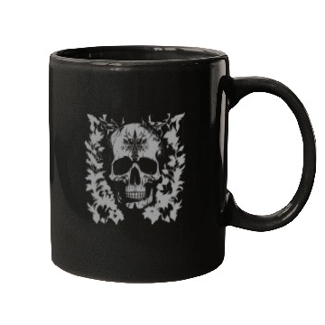 Discover gothic skull in organic ornaments Mugs