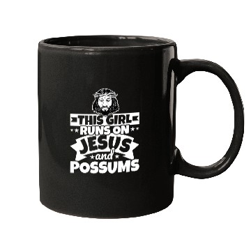 Discover Runs On Jesus And Possums Mugs