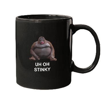Discover Uh Oh Stinky Poop Le Monke Meme Mugs
