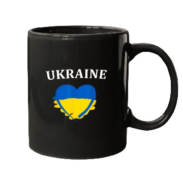 Discover Ukrainian Flag Heart Ukraine Mugs