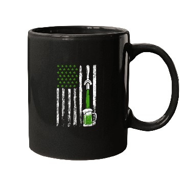 Discover Irish American Flag Draft Beer Shamrock St Mugs
