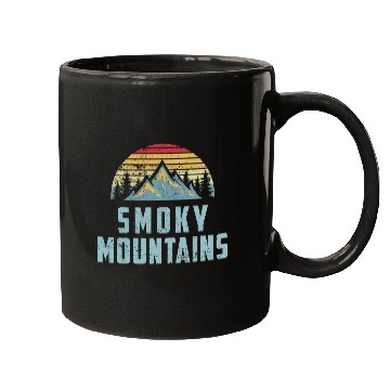 Discover Retro Great Smoky Mountains National Park Mugs