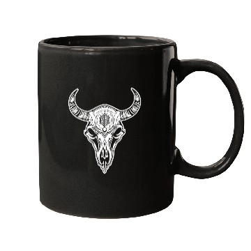 Discover Cow Skull Boho Mugs