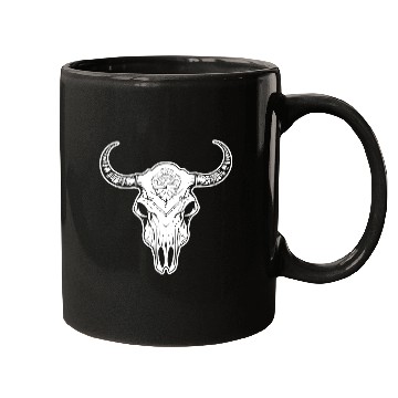 Discover Cow Skull Boho Mugs