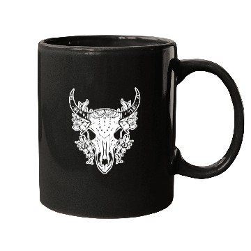 Discover Cow Skull Boho Mugs