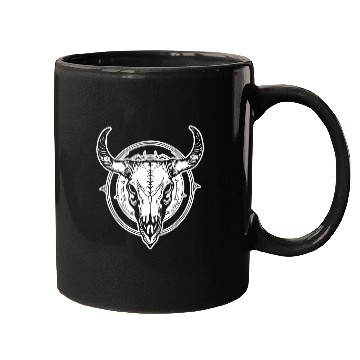 Discover Cow Skull Boho Mugs