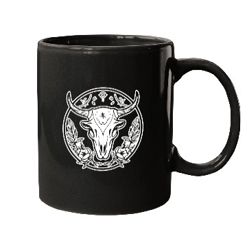 Discover Cow Skull Boho Mugs