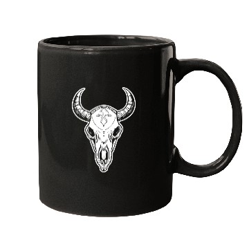 Discover Cow Skull Boho Mugs