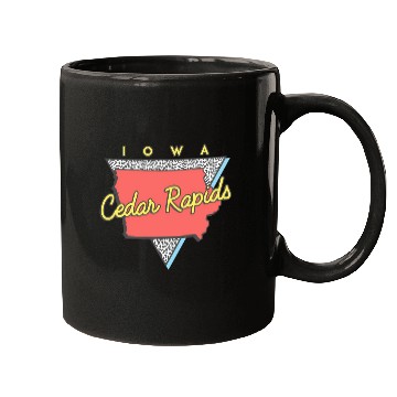 Discover Cedar Rapids Iowa Triangle Ia City Mugs