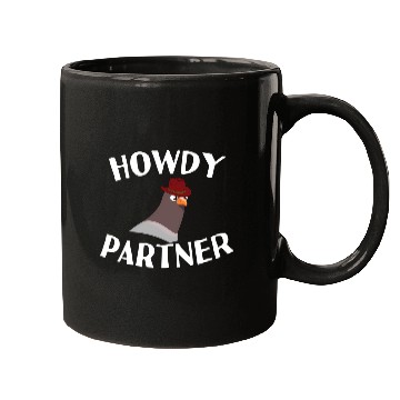 Discover Howdy Partner Pigeon Cowboy Mugs