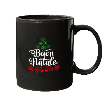 Discover Italian Buon Natale Snowflake Italy Tree Mugs