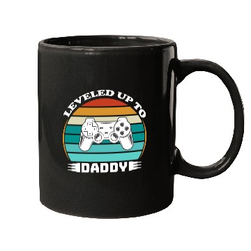 Discover Leveled up to Daddy Mugs