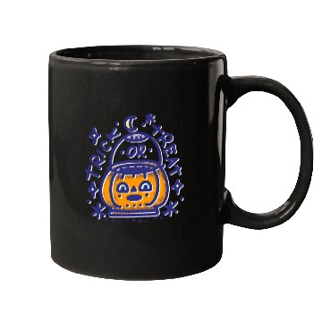 Discover Trick Or Treat Halloween Pumpkin Mugs