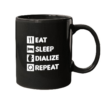 Discover Dialysis Nurse Mugs Eat Sleep Dialize Repeat Gift