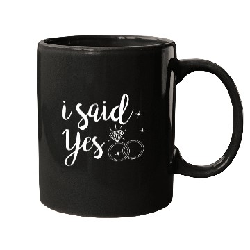Discover I Said Yes Yes Engagement Wedding Announcement Mugs