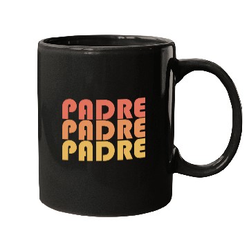 Discover Padre Typography 1970S Mugs