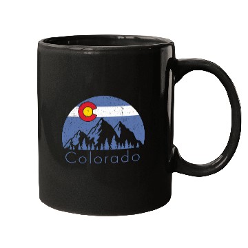 Discover Colorado Mountain Flag Mugs
