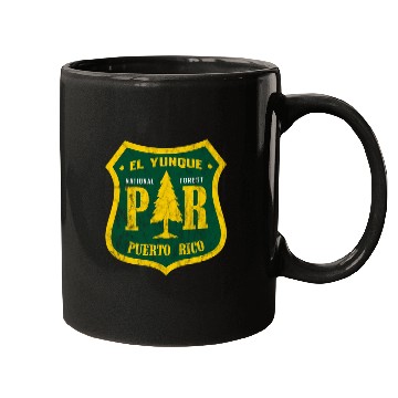 Discover El Yunque National Forest Puerto Rico Shield Look Mugs