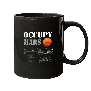 Discover Occupy Mars Starship Rocket Mugs