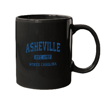 Discover Asheville North Carolina Athletic Sports Mugs