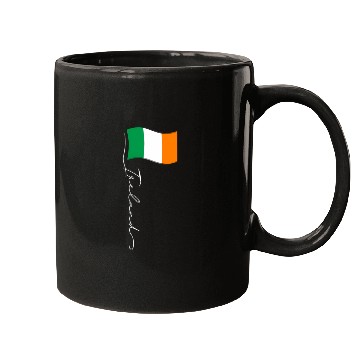 Discover Ireland Signature Flag Pole Elegant Patriotic Mugs