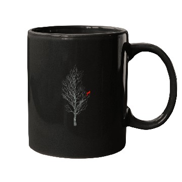 Discover Winter Tree W Cardinal Bird Mugs