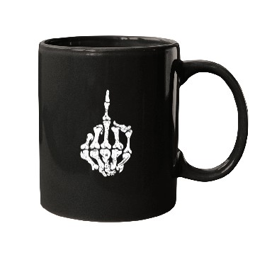 Discover Offensive Biker Middle Finger ull Mugs