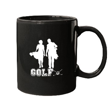 Discover golf couple design for Mugs