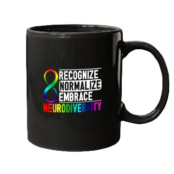 Discover Recognize Normalize Embrace Neurodiversity Adhd Mugs