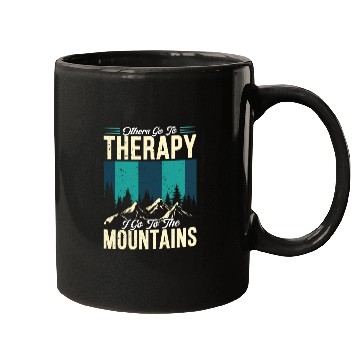 Discover Mountain love Therapy Mountains Wanderlust Mugs