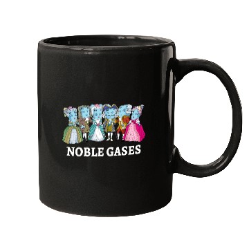 Discover Noble Gases Science Pun Joke Funny Periodic Table Mugs