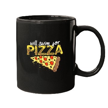 Discover Pizza Swimming Lover Gift Will Swim For Pizza Mugs