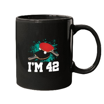 Discover I'm 42 Table Tennis Player Sports Adult 42nd Mugs