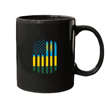 Discover Rwanda And America Flag Rwandan American Flag Mugs