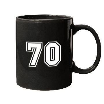 Discover Team Jersey Number 70 Sports Mugs