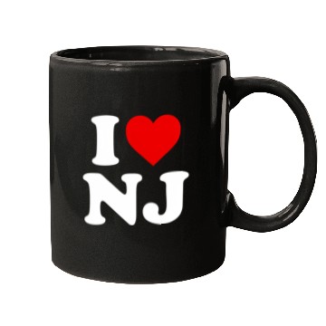 Discover I Love Nj Heart New Jersey Mugs