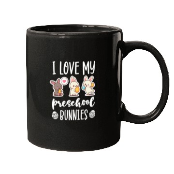 Discover I Love Preschool Bunnies Teacher Easter Mugs