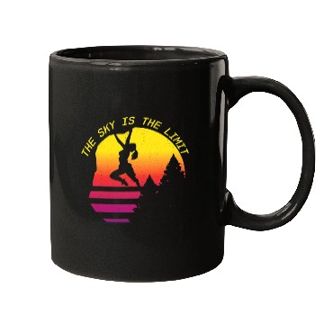 Discover Sky Is The Limit Rock Climbing Free Wall Indoor Mugs