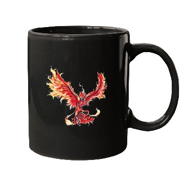 Discover Phoenix From The Ashes Mythical Fire Bird Phoenix Mugs