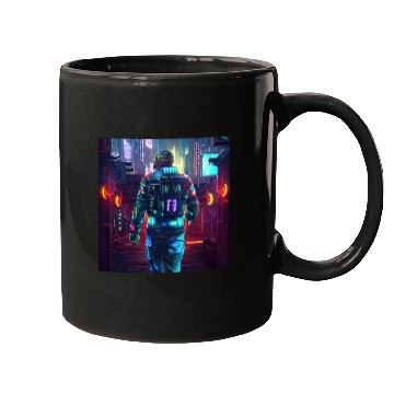 Discover Cyberpunk man Mugs