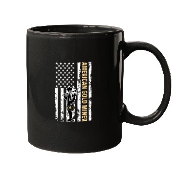 Discover Golden US Flag for American Gold Miner Mugs