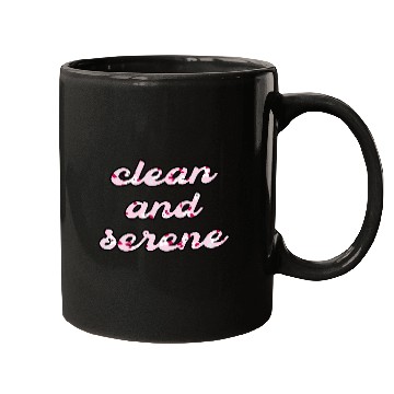 Discover Clean and Serene pink floral Mugs