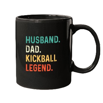 Discover Husband Dad Kickball Legend Mugs