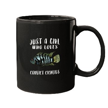 Discover Just A Who Loves Convict Cichlids Fish Mugs