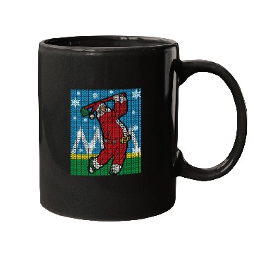 Discover Santa Claus Playing Golf Golfer Ugly Mugs