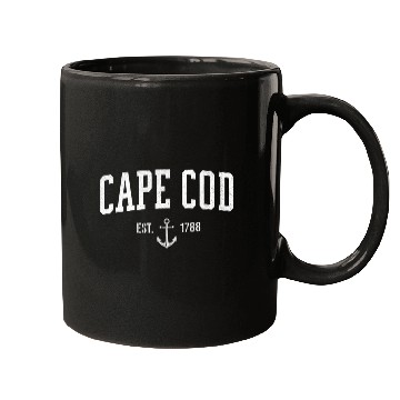 Discover Cape Cod Massachusetts 1788 Nautical Look Mugs