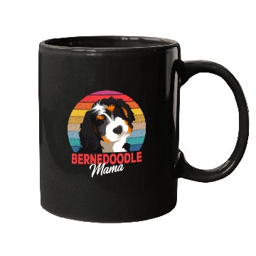 Discover Bernedoodle Mama Dog Mom Owner Mugs