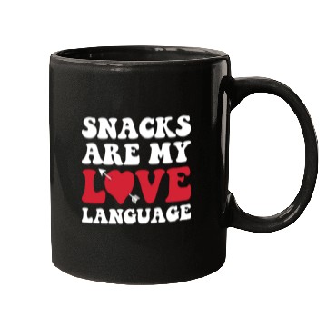 Discover Snacks are my Love Language Funny Snack Lovers Mugs