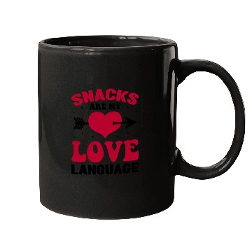 Discover Snacks are my Love Language Funny Snack Lovers Mugs