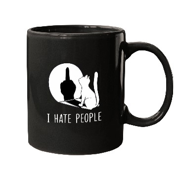 Discover Grumpy Kitten Cats I Don'T Like People Cat I Hate Mugs